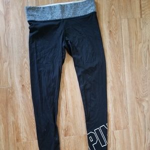 PINK Leggings, Reversible, Small